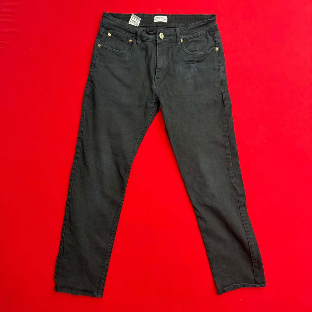 Levis 511 Jeans Mens 34x34 Black Straight Leg Mid Rise Medium Wash‎ Slim Denim